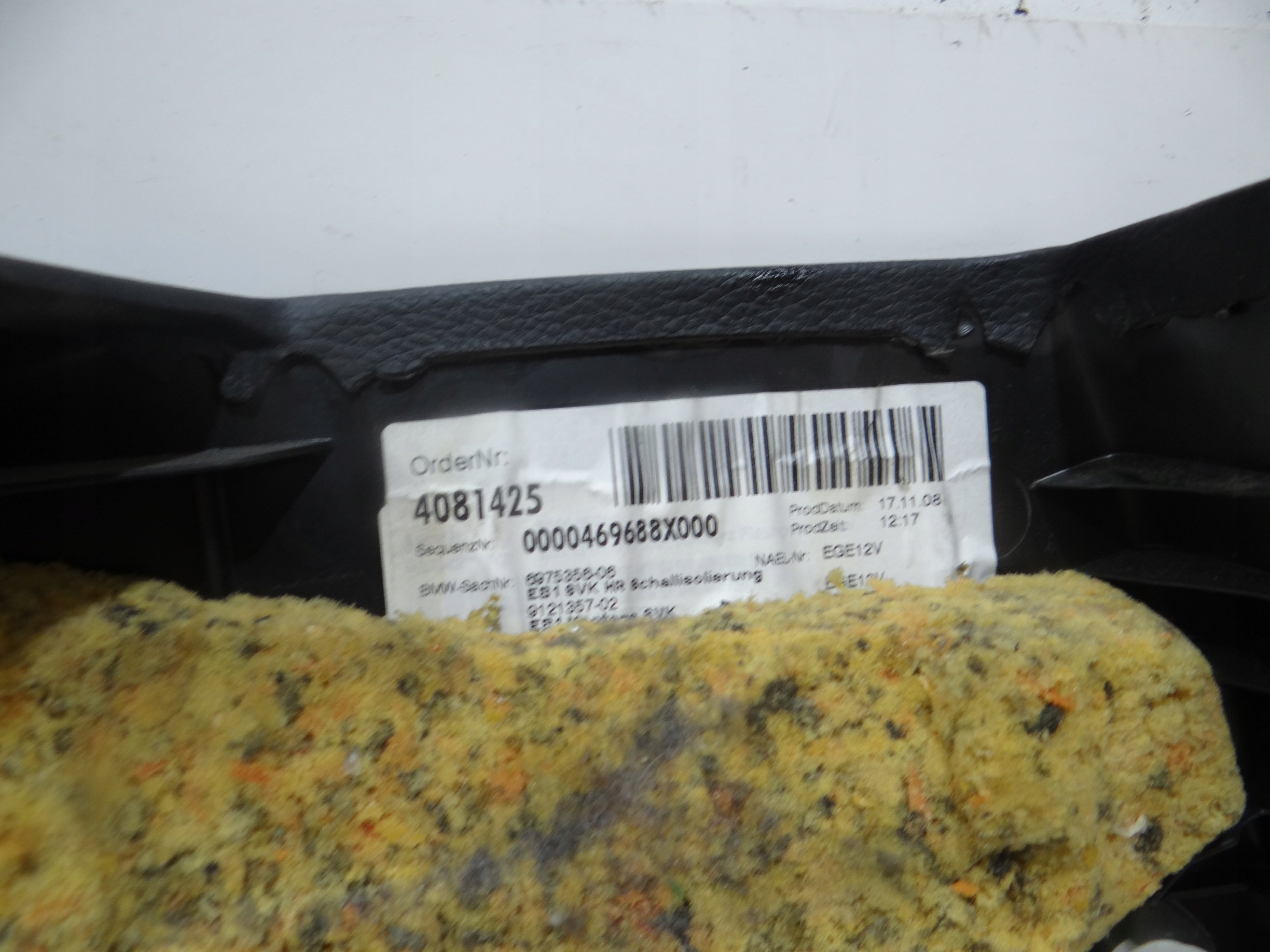 side upholstery right rear part BMW E81 OE (14753678)