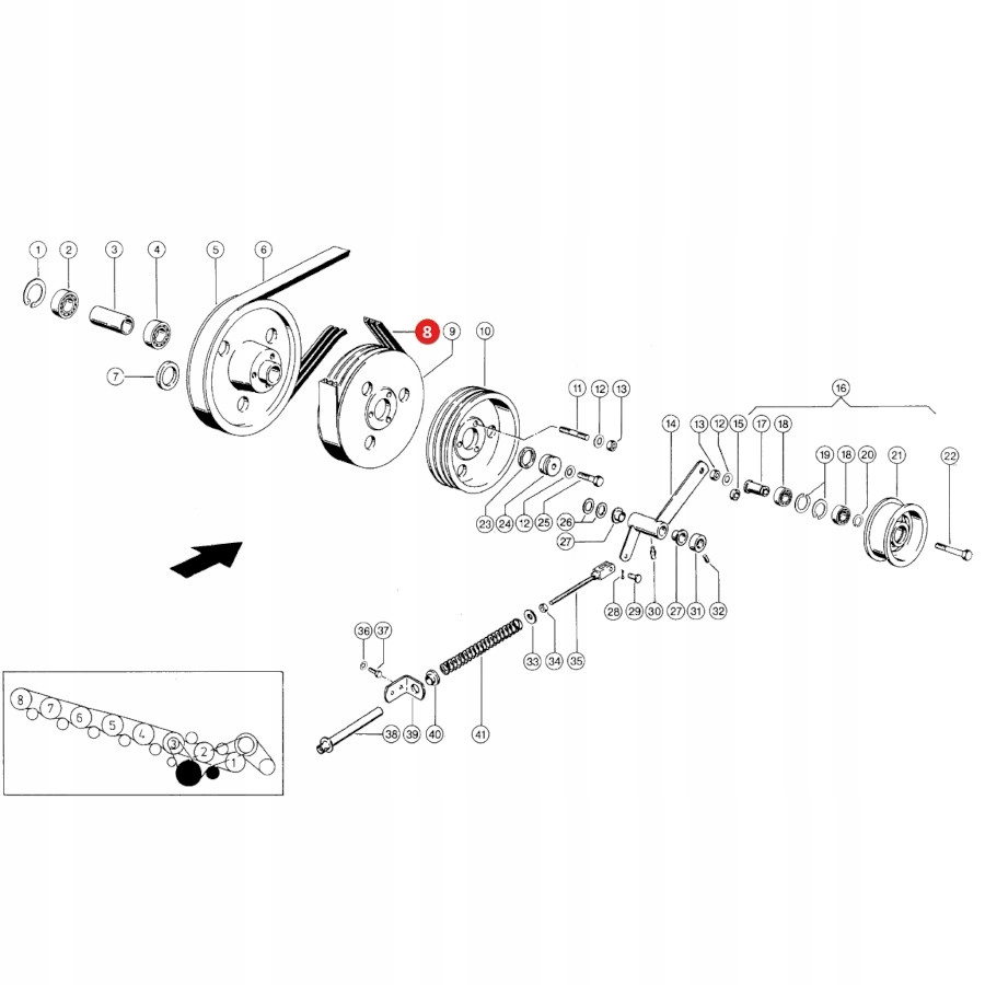 Pasek klinowy Claas 1424183 Gates Marka maszyny Inna