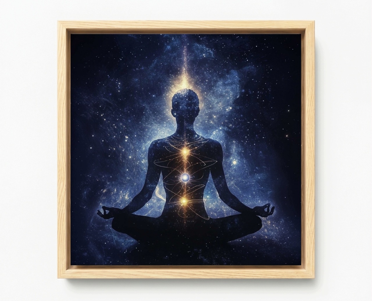 Obraz Rám Americký Box Postava Lotos Meditace Čakra Zen Harmonie 80x80