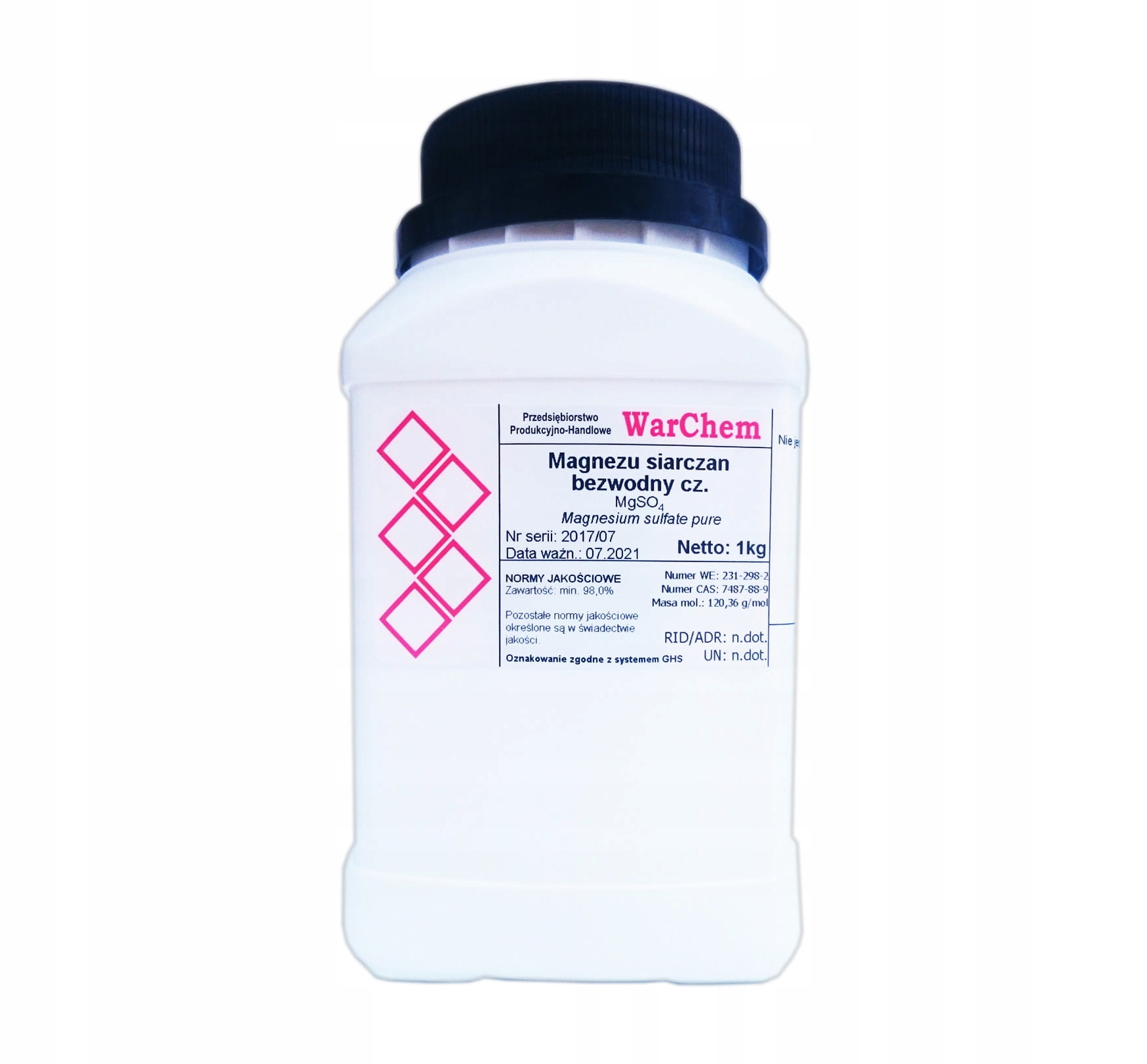 

Siarczan Magnezu bezwodny czysty 1kg