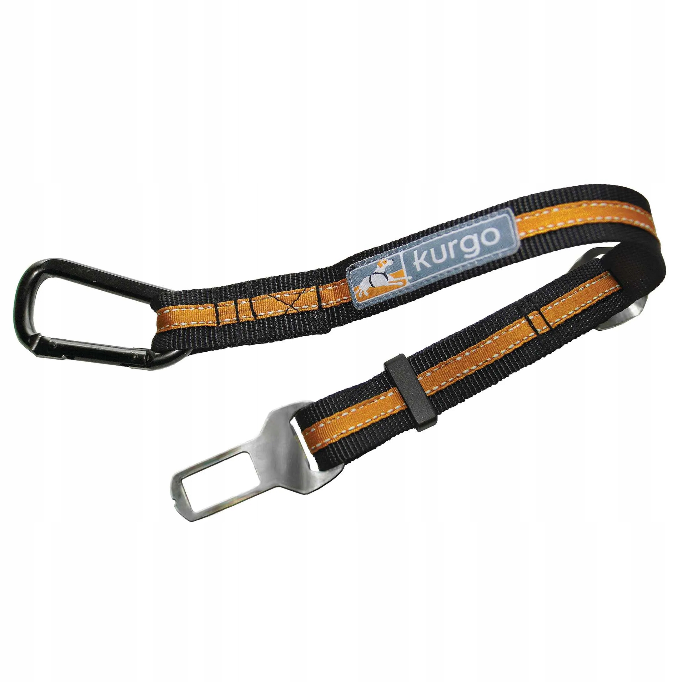 Kurgo Direct to Seatbelt Tether pas samochodowy dla psa, regulowany Orange