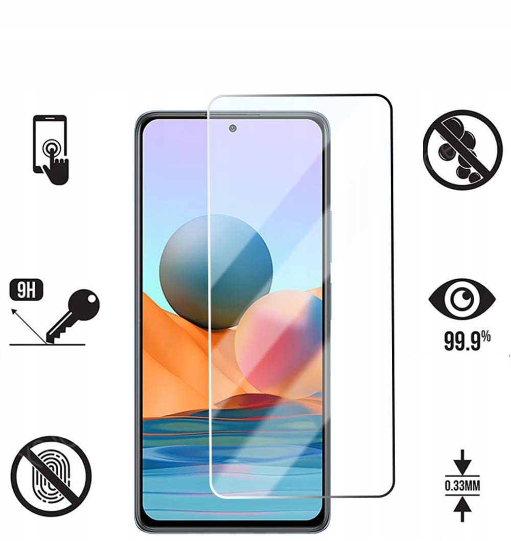 Szkło Hartowane 9H do Xiaomi Redmi Note 10 / 10S Przeznaczenie Xiaomi