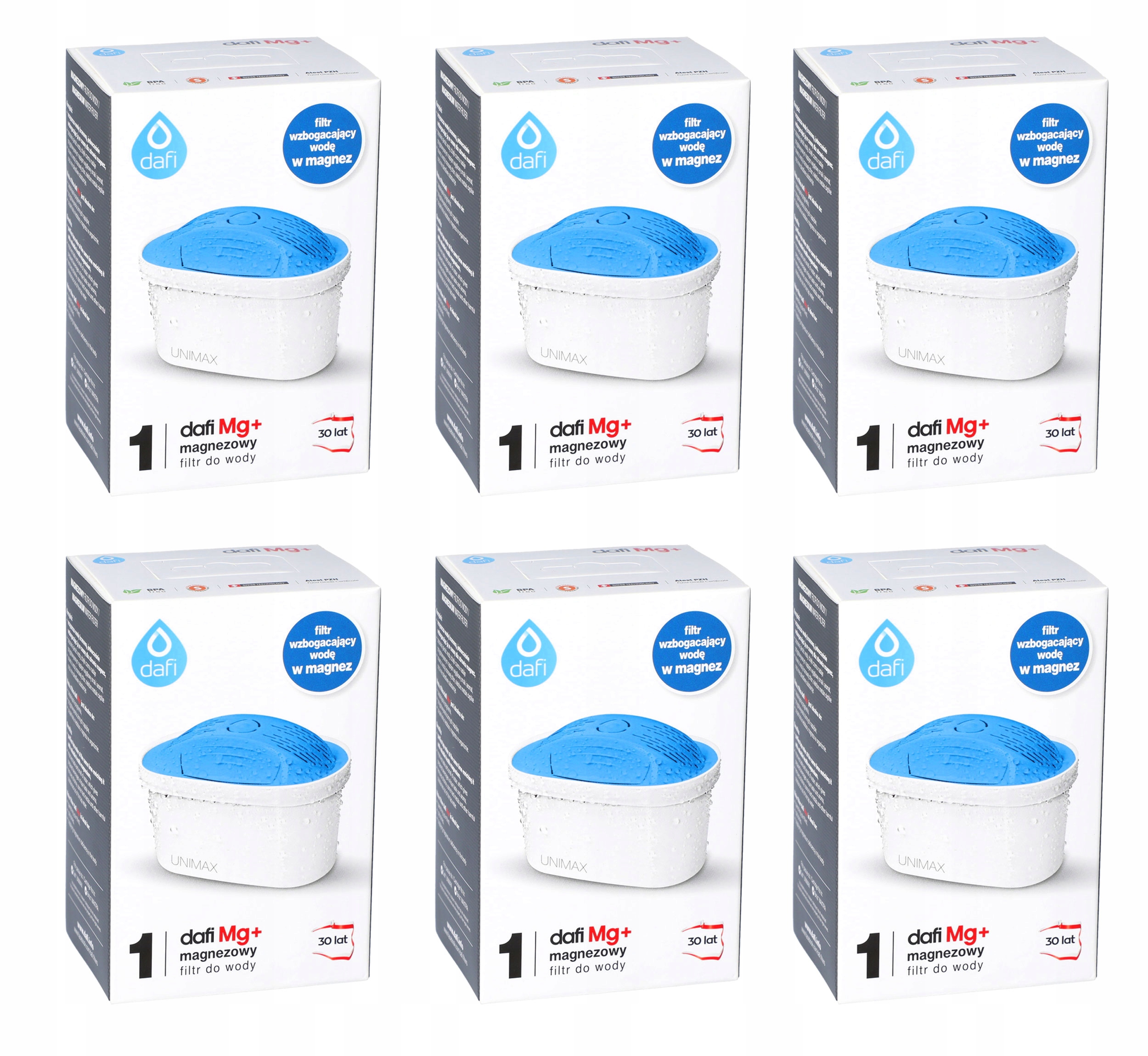 

Filtr Wkład Dafi Unimax Mg+ do Brita Maxtra 6 Szt.