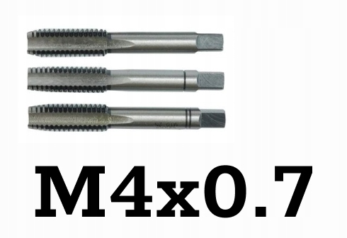 

Gwintowniki ręczne M4x0,7mm 3szt. Rock Force