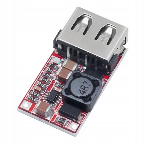 ŁADOWARKA ZASILACZ PRZETWORNICA 6-19V---> 5V 2A Z GNIAZDEM USB