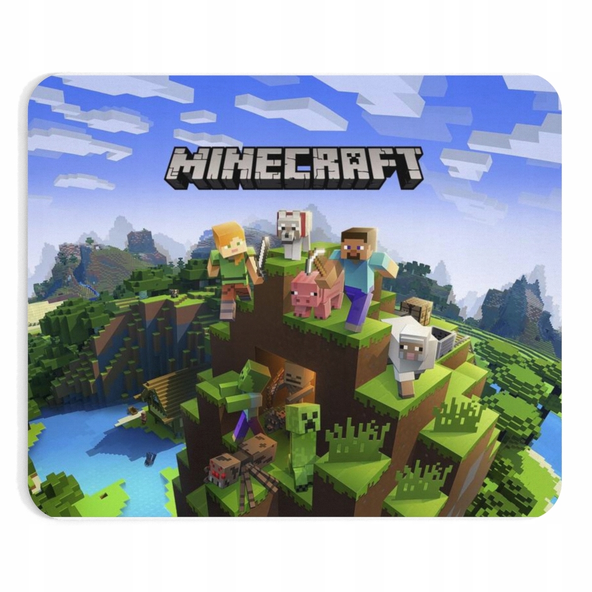 PODKŁADKA POD MYSZ + IMIĘ MINECRAFT ZAFOLIOWANA