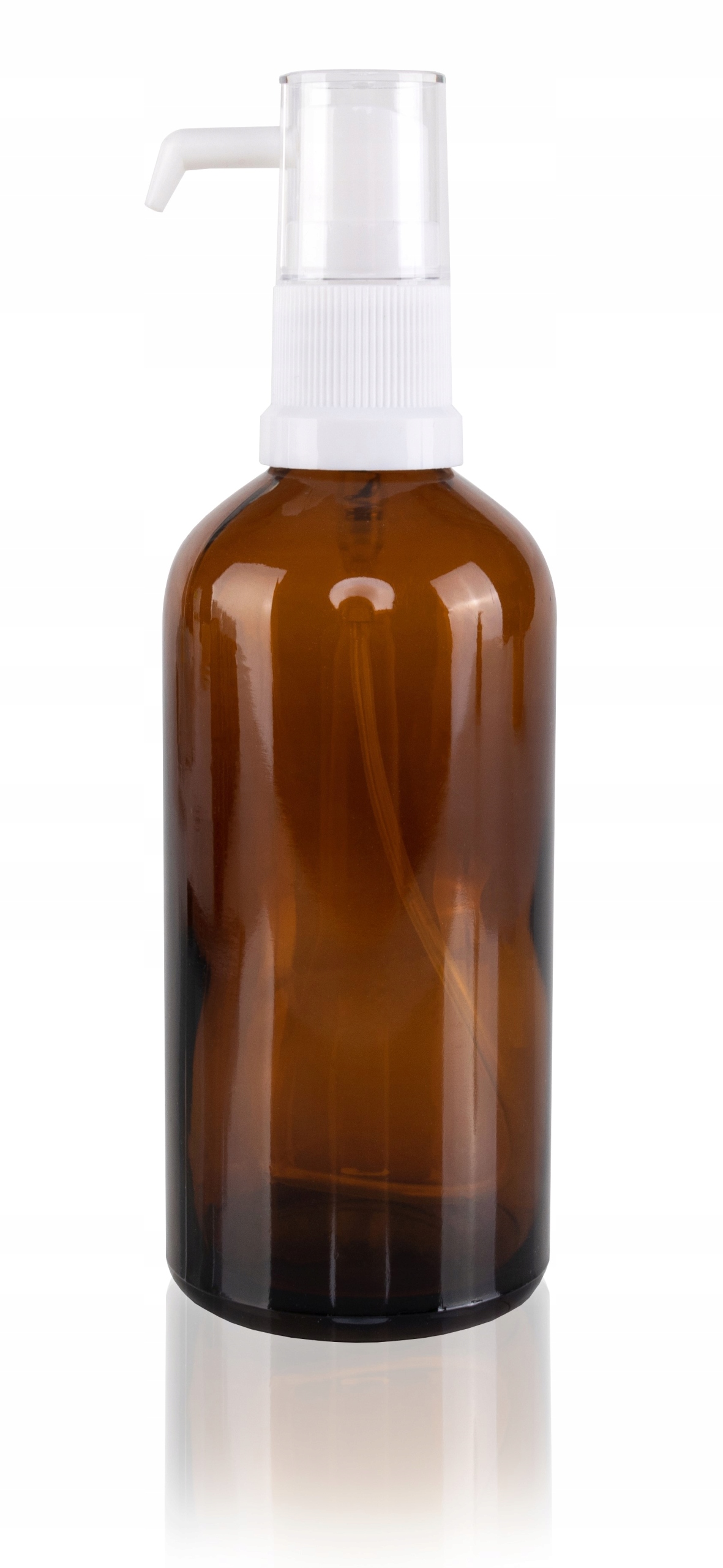 

Butelka szklana brązowa 100ml z pompką do kropli