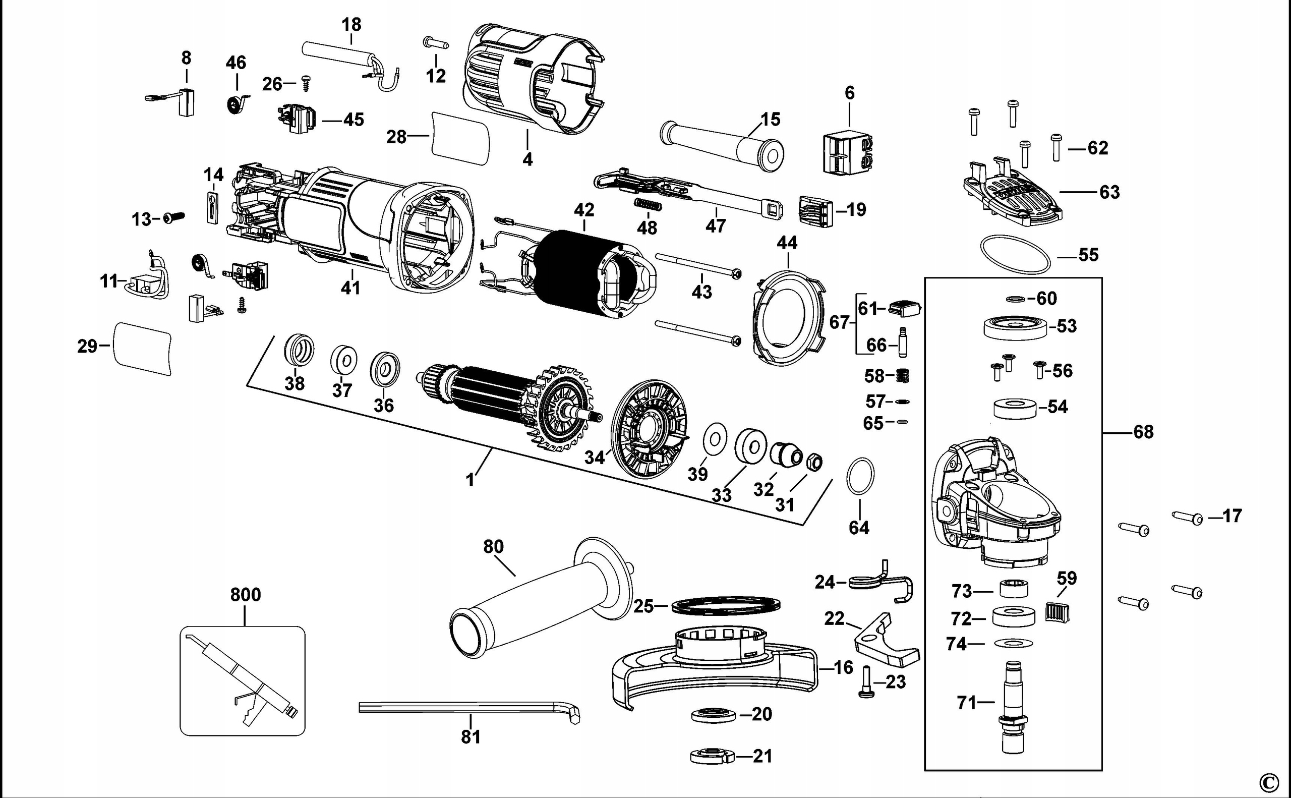 DEWALT N442171 WYŁĄCZNIK DO DWE4157 Rodzaj włącznik