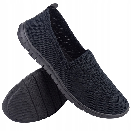 

Buty Tenisówki Czarne Wsuwane Slip On News roz 37