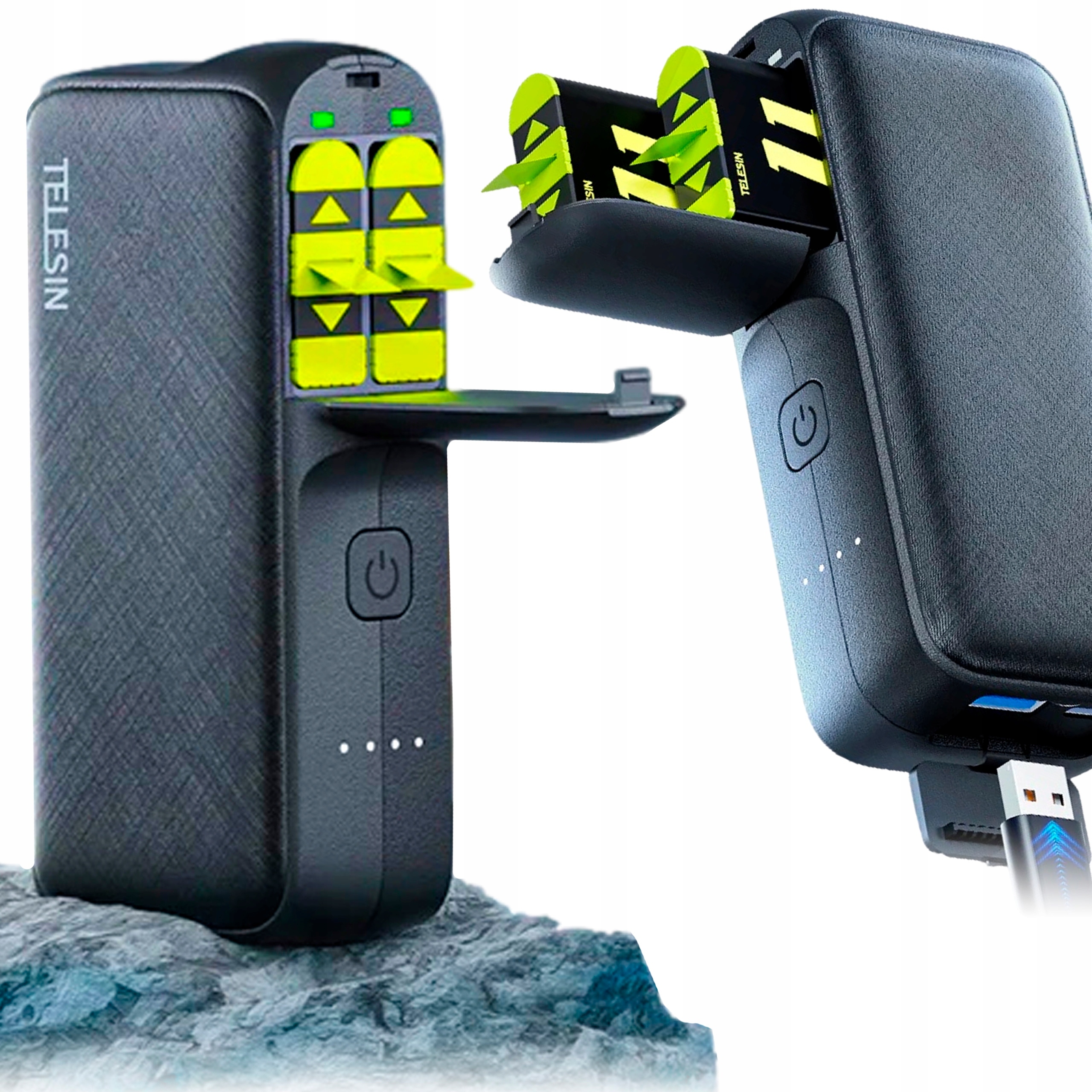 Telesin Usb nabíječka Powerbank 10000mah pro kameru GoPro Hero 12 11 10 9 8