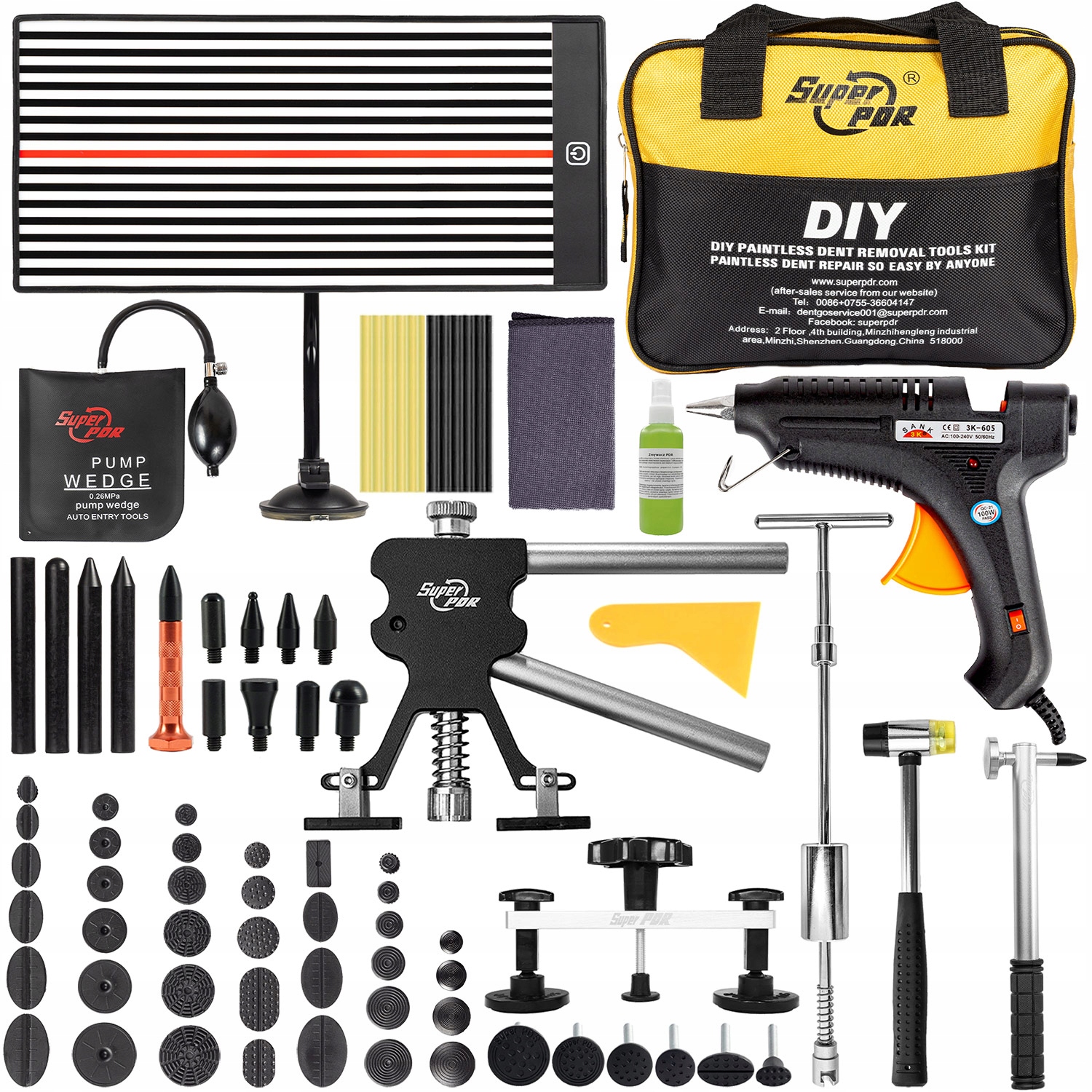 

Narzędzia Pdr Do Usuwania Wgnieceń Duży Zestaw XXL