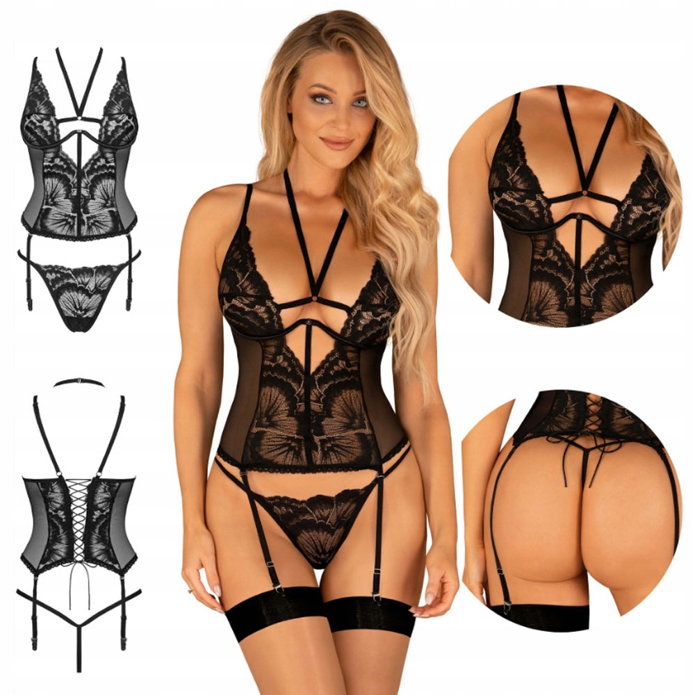 Spodní Prádlo-alessya Korzet Černý Xs/s