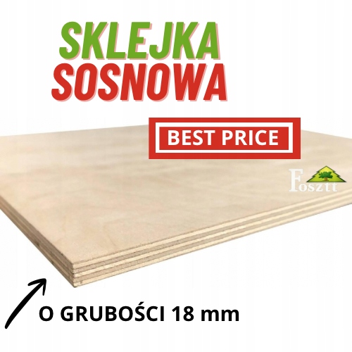 Borovicová Překližka Voděodolná 18 MM /100X70/ Prémiová Kvalita