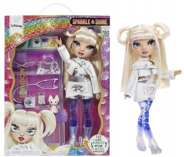 Lalka Rainbow High Sparkle&shine Lalka Modowa Whitney White Dodatki 429265
