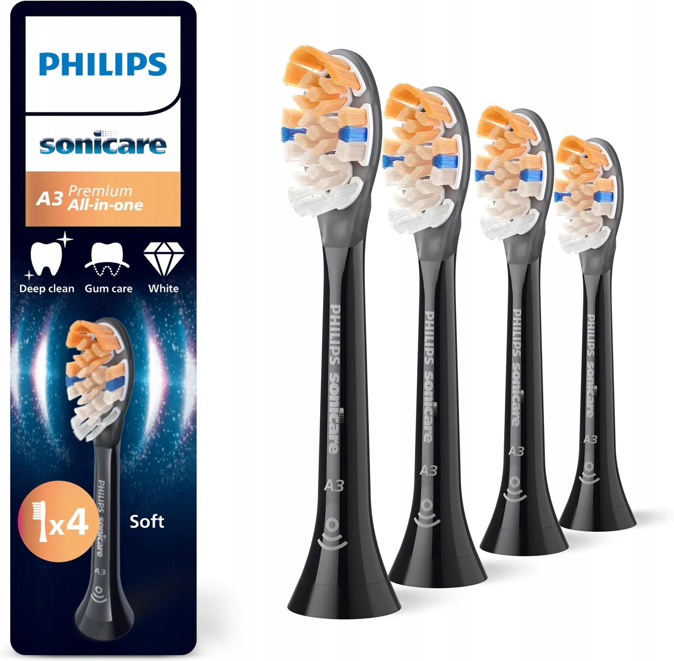 Końcówki do szczoteczki Philips Sonicare Premium All-in-One HX9094/88 4szt.