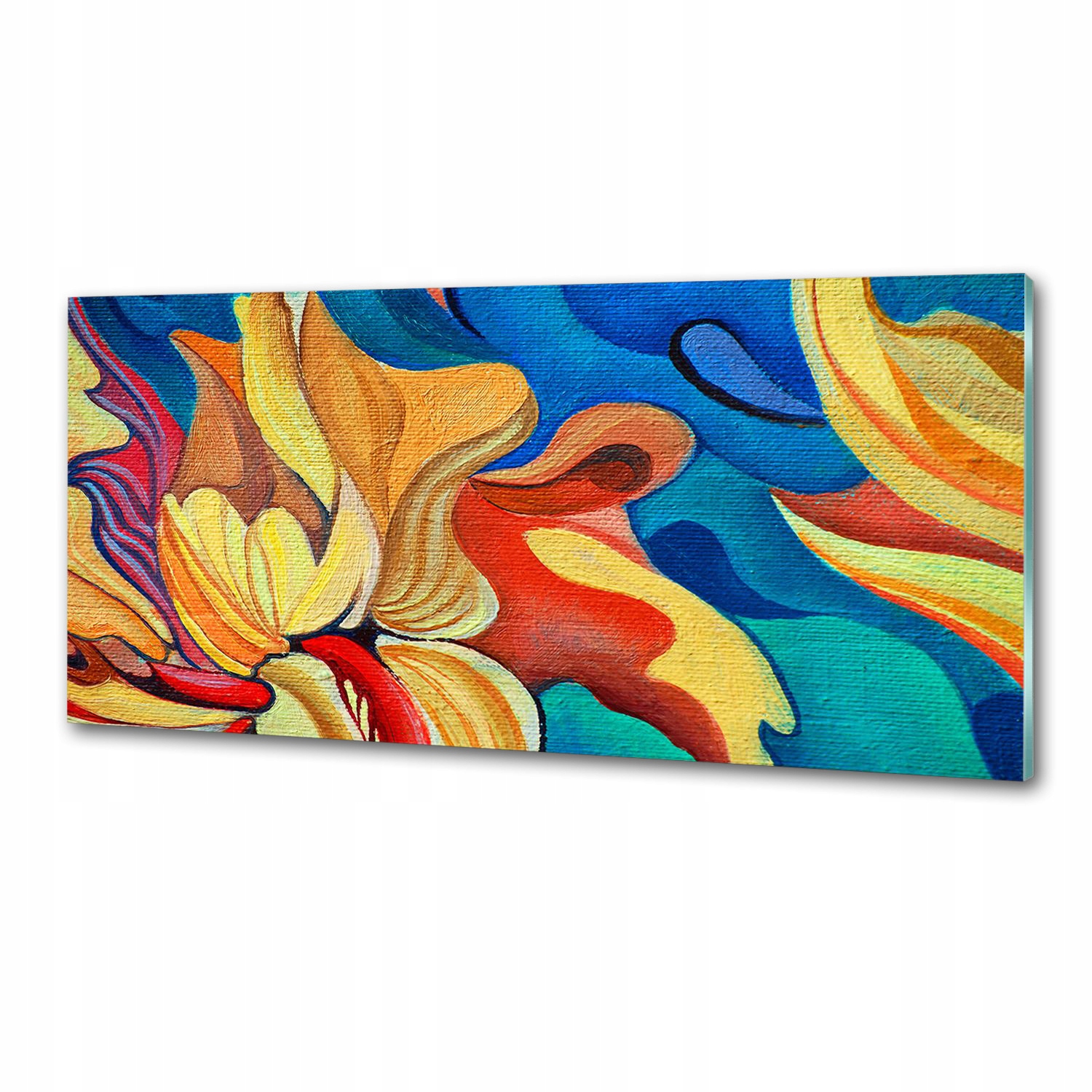 Panel do kuchyne Abstraktný kvet 125x50 Lepidlo