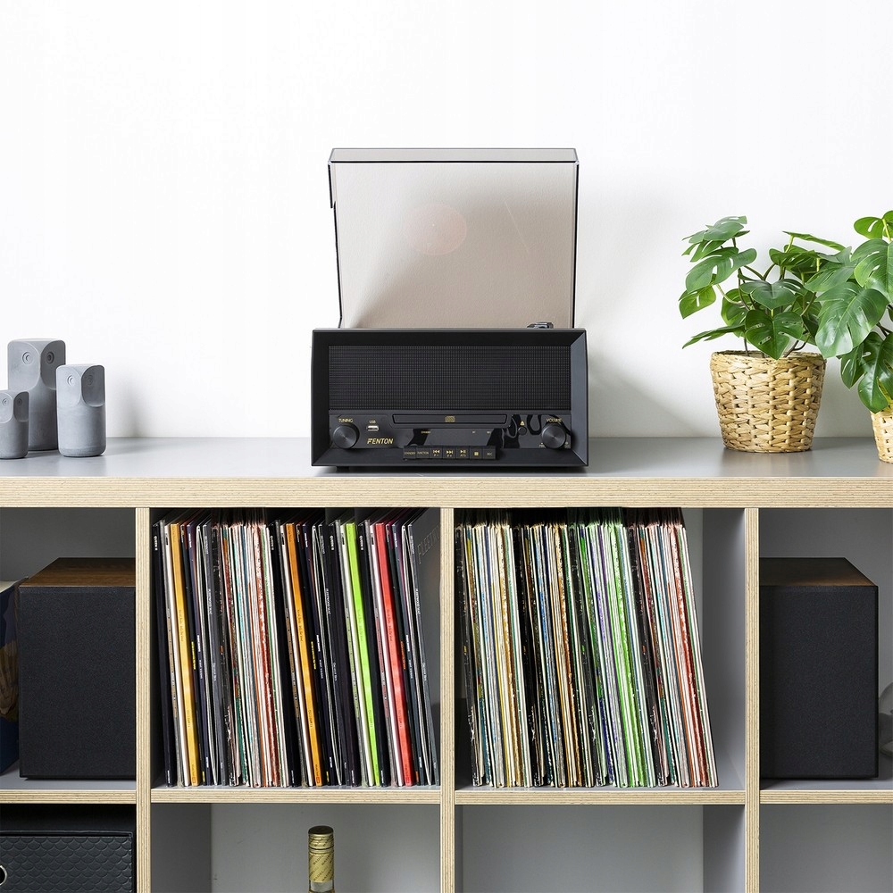 Gramofon Wieża Bluetooth CD USB nagrywarka+ winyl Napęd paskowy