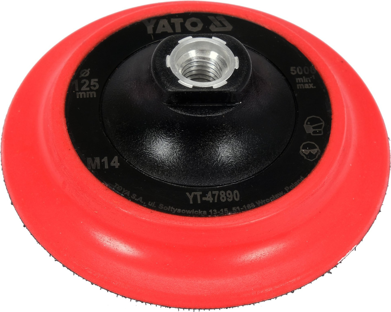 Tarcza Uchwyt Mocujący Z Rzepem Do Szlifierka Kątowa Pad Polerski M14 125mm