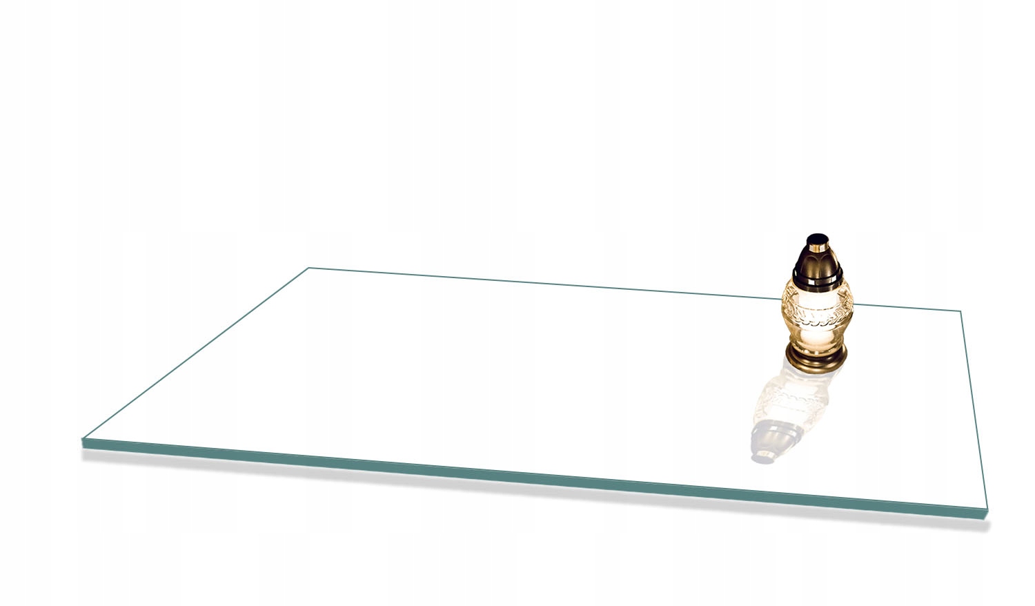 Podstavec pod svícny a květiny na Pomník 80x52 Bílý na Hřbitov