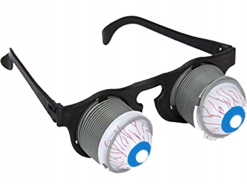 Okulary Wychodzące Gały Oczy na Sprężynach