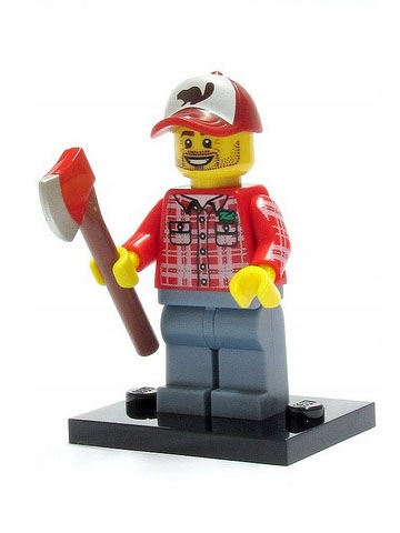 Lego Minifigures 5 col05-8 Lumberjack Figurka Dřevorubec Nová Sáček Unikát