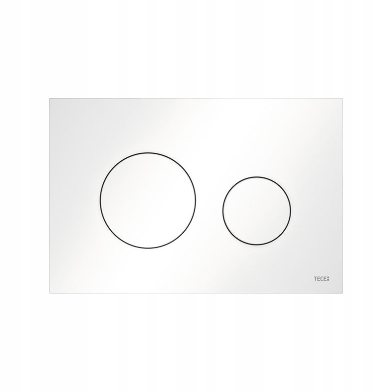 TECEloop splachovací tlačítko pro Wc z plastu, bílý lesk 9240920