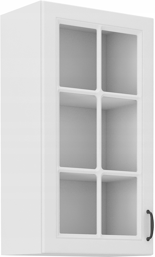 

szafka kuchenna witryna szkło 40x90 cm Retro biała
