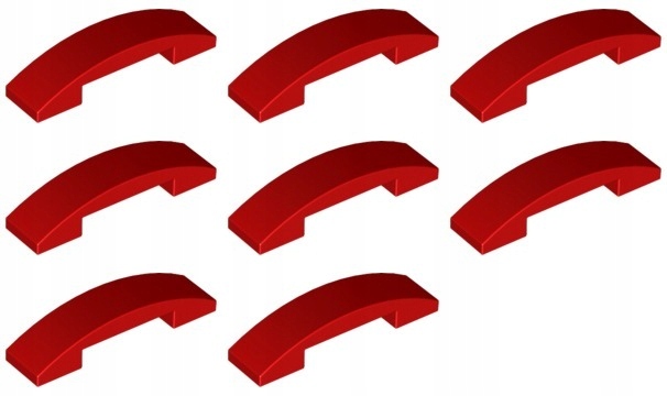 

Lego 93273 Skos 4x1 czerwony Nowy (5g) 8 szt.