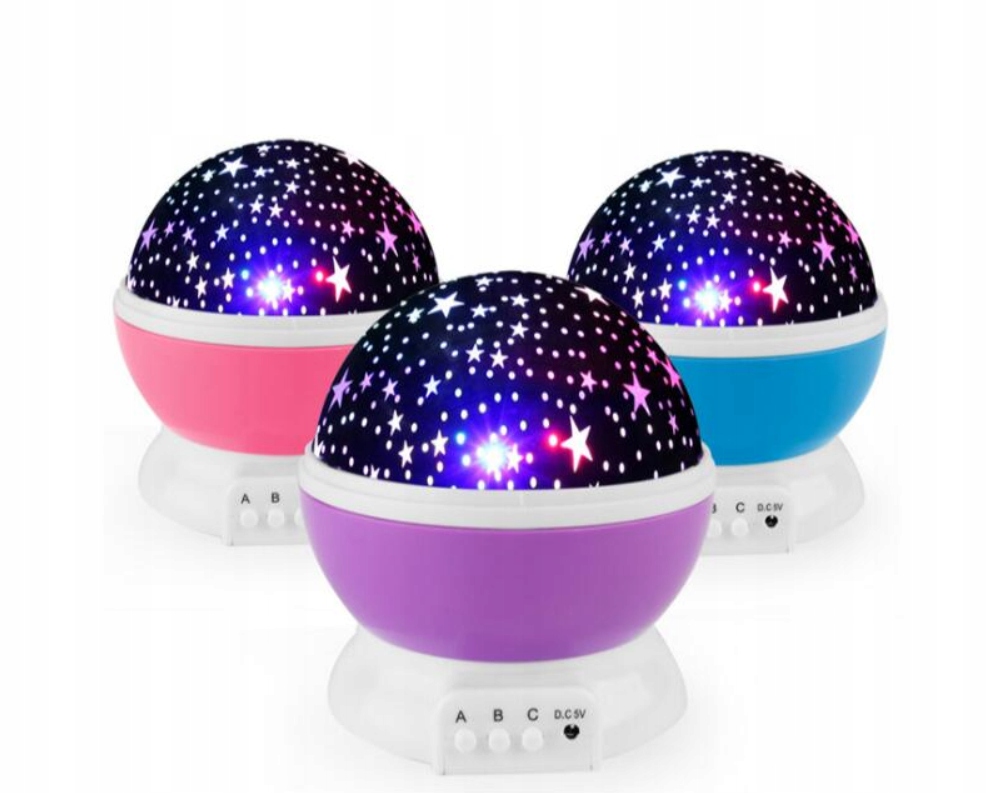 PROJEKTOR GWIAZD KULA LAMPKA NOCNA LAMPKA DLA DZIECI PROJEKTOR GWIAZD KULA