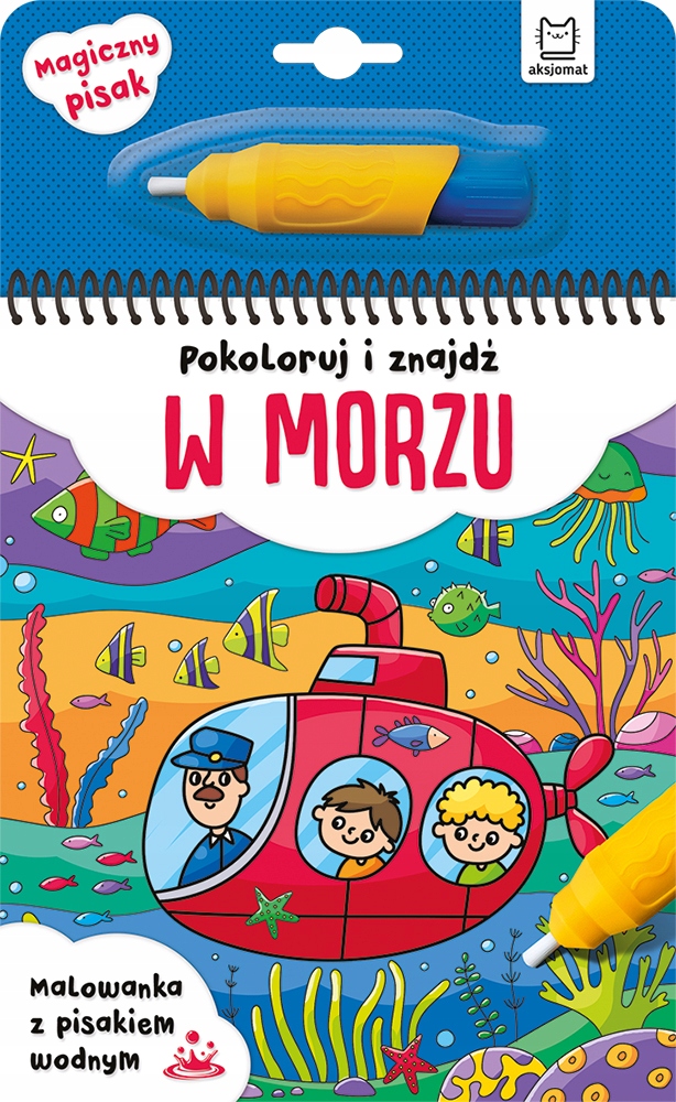 

Pokoloruj i znajdź w Morzu Malowanka Wodna +Pisak