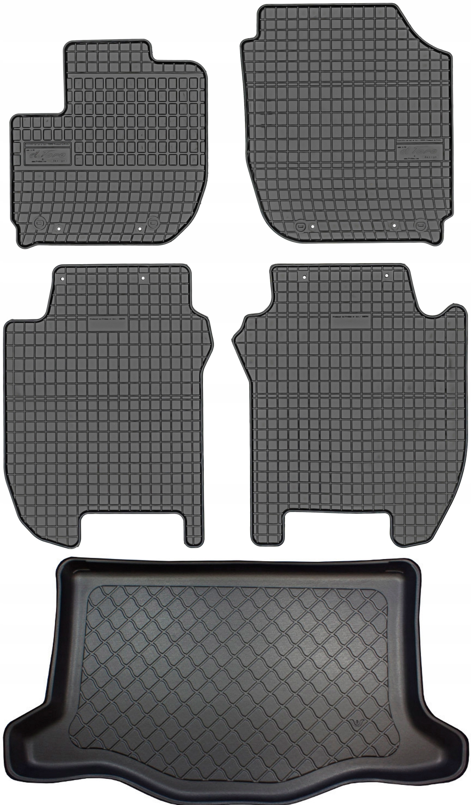 Honda Jazz III Hatchback 2015-2020 Koberce s rohožou