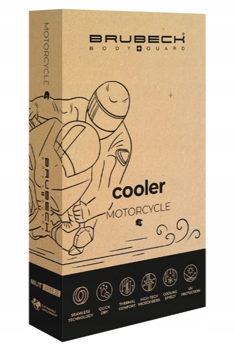 BRUBECK COOLER TERMOAKTYWNA KOSZULKA NA MOTOR BLUZA DLA MOTOCYKLISTÓW XXL Model COOLER