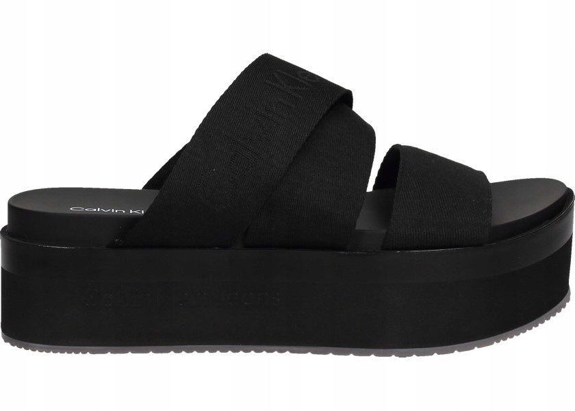Calvin Klein Jeans Nazouváky YW0YW01361 37 Flatform Sandal Webbing In Mr