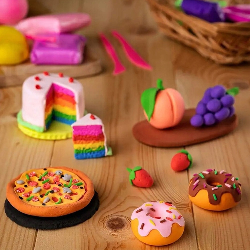 CLAYDOLL MAGICZNA PLASTELINA MASA PLASTYCZNA PIANKOLINA WORECZKU 1KG 1000g Materiał pianka