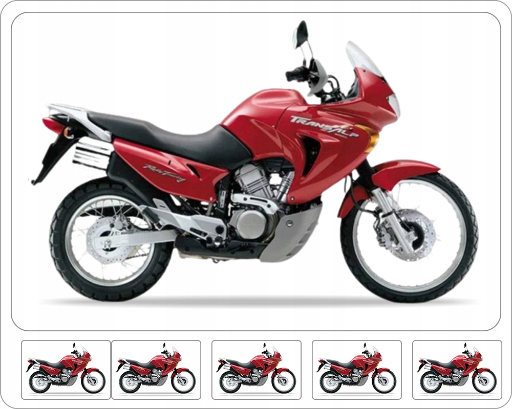 Samolepky Juula Pro Honda XL 650 V Transalp 2000 Červené R255