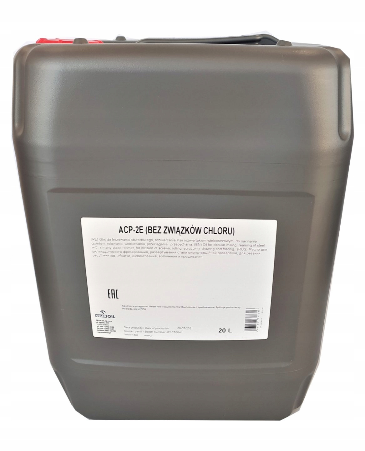 ORLEN OIL ACP-2E 20L. (BEZ ZWIĄZKÓW CHLORU)