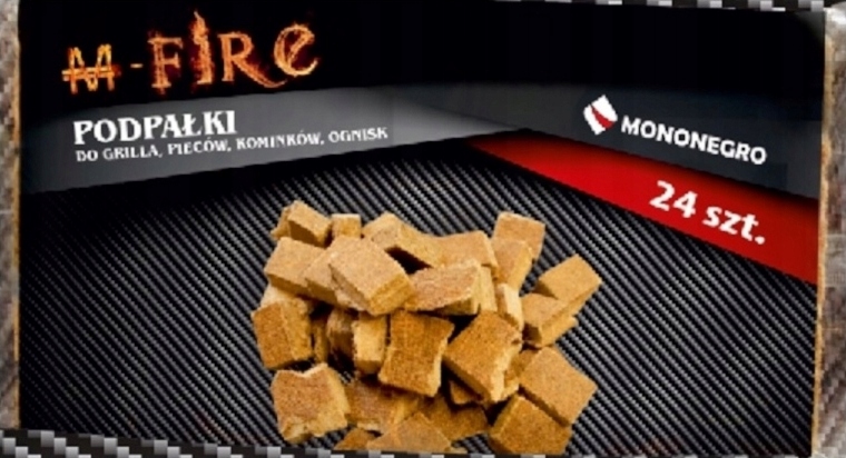 Podpałka Rozpałka MONONEGRO do Grill Kominek Ognisko Piec 24 Kostki