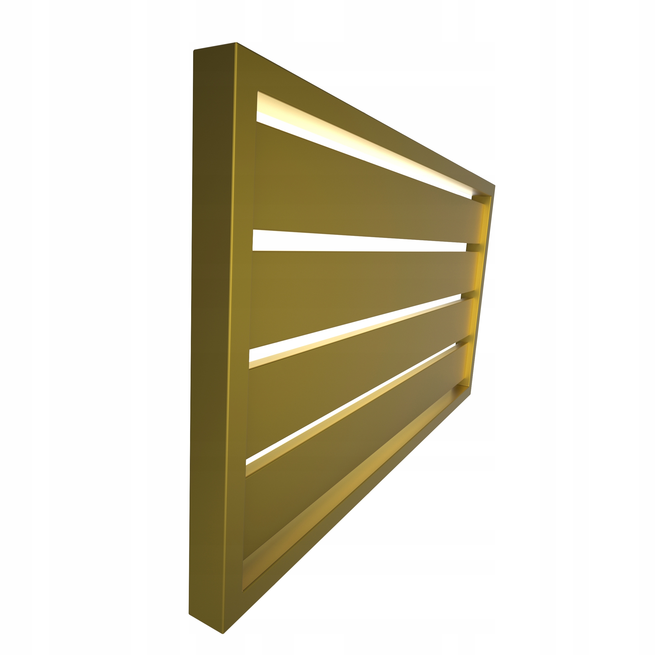 Grzejnik poziomy pokojowy złoty 30x120 TINIS Wysokość 320 mm