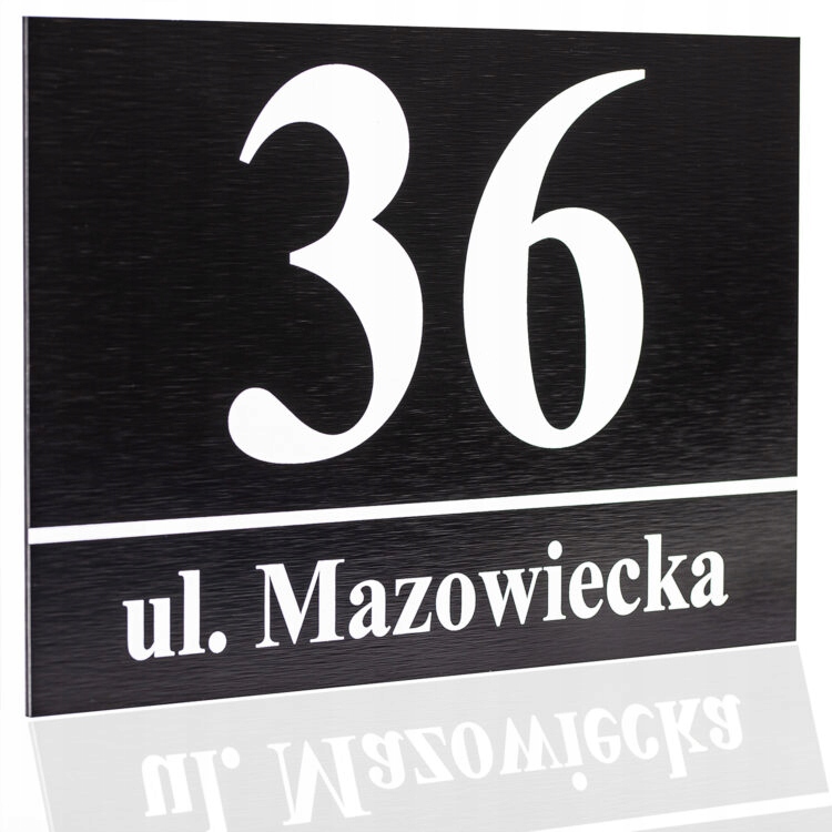 

Tabliczka Adresowa Aluminium Numer Domu 21X32 CM