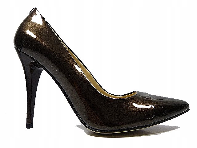 hnědé lodičky kožené klasické Sala 38,5