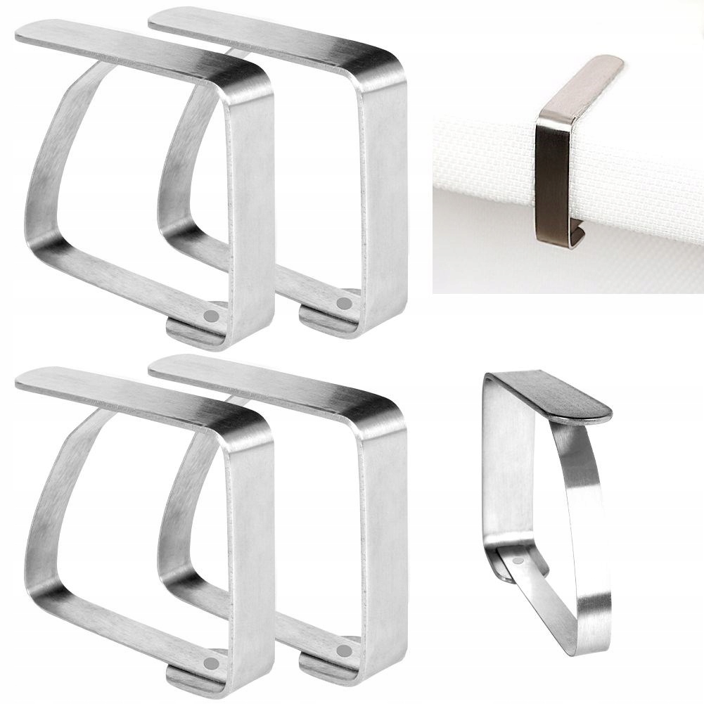 Klipsy do obrusu stalowe KOMPLET 4 szt. Typ obrus