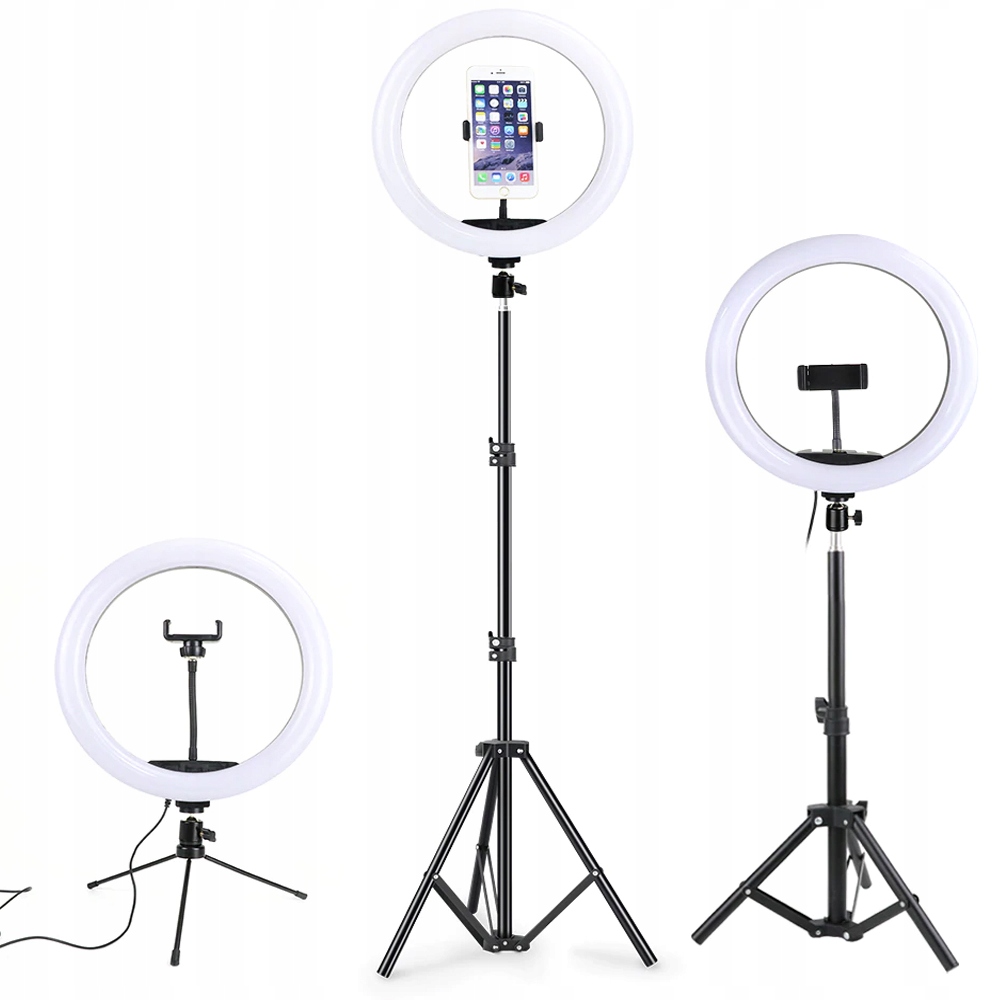 Lampa pierścieniowa do selfie Rgb 2x Statyw