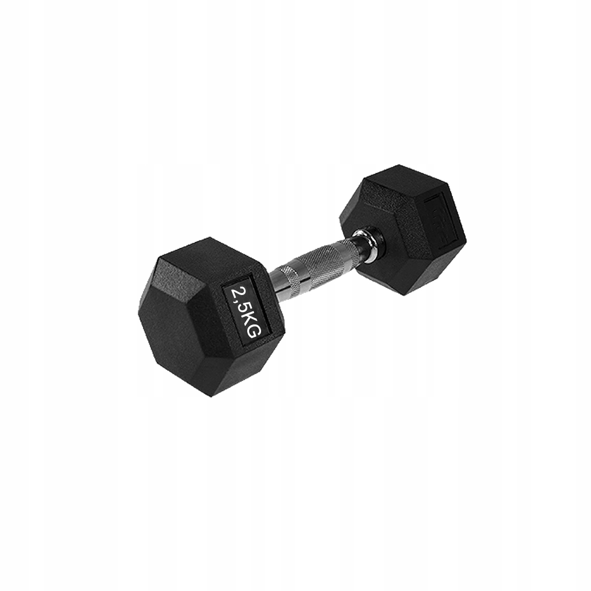 Hantla Hex 2,5kg ciężarek ogumowany — 4