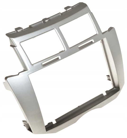 Ramka Radiowa 2DIN Toyota Yaris 2007-2011 Srebrna