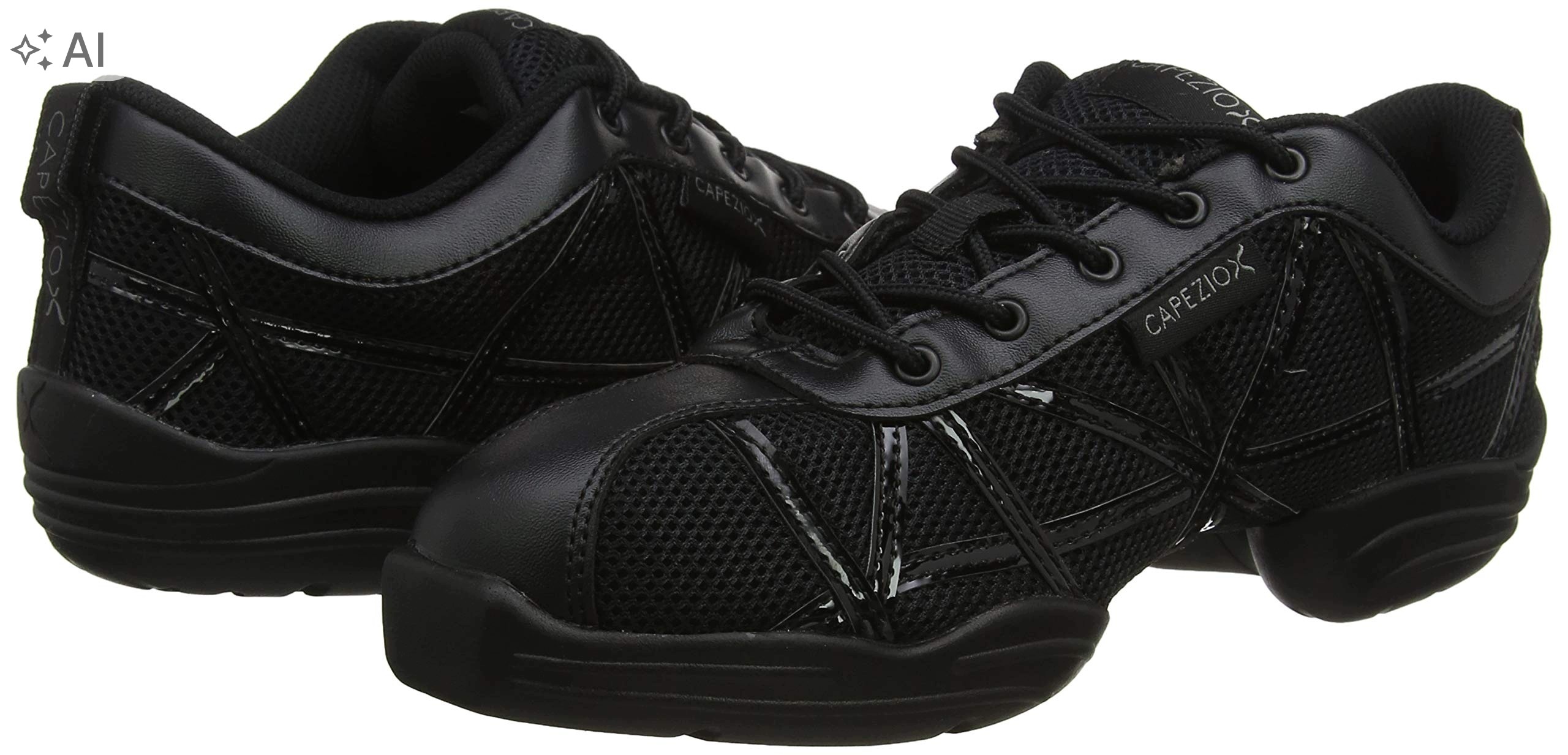 Capezio Czarne Buty Taneczne Do Jazzu Z Siateczką 34 34 6RA