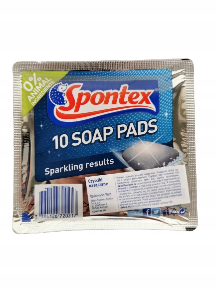 

Czyściki nasączone Spontex 10szt