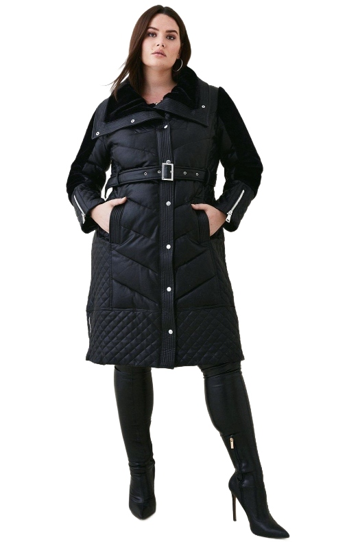 Karen Millen Kabát Eko Kůže Černý 38 2Z2B4_B* 38 2_2