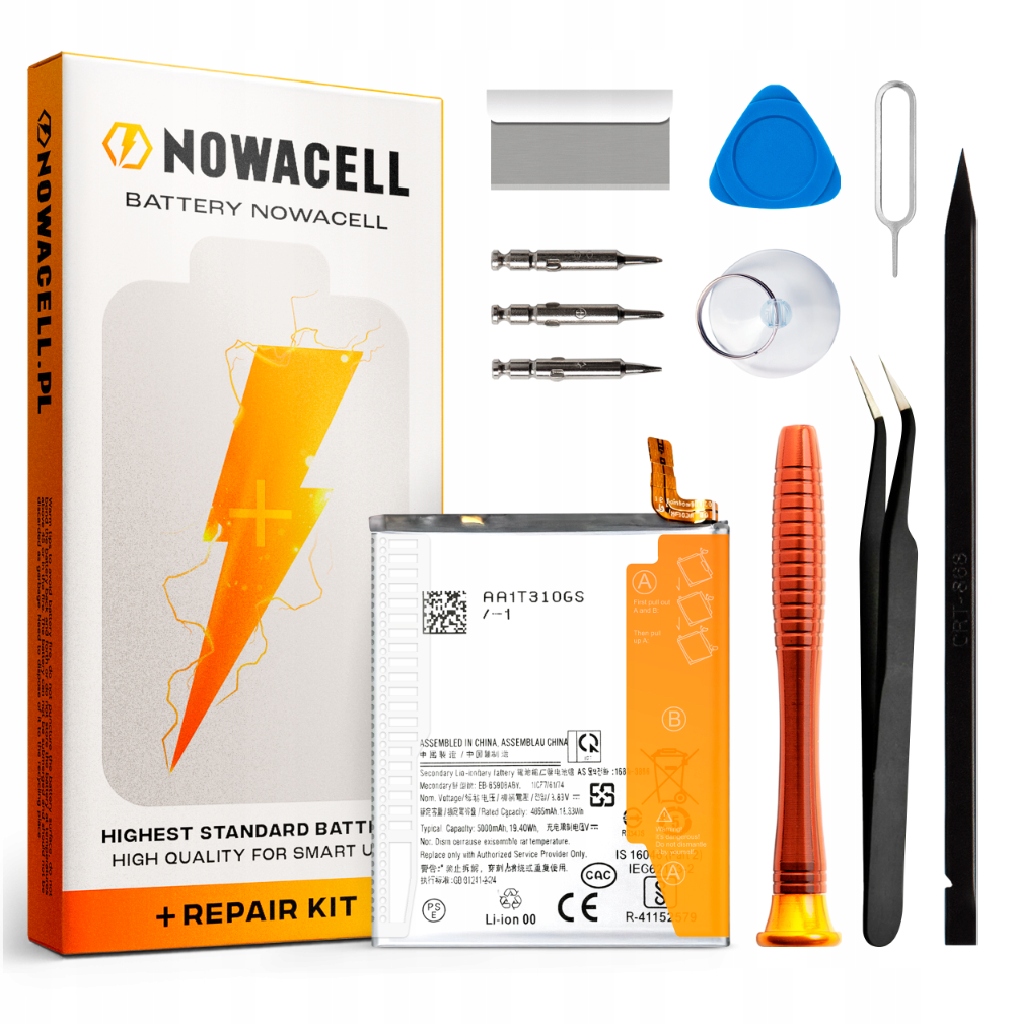 Bateria EB-BS908ABY do Samsung Galaxy S22 Ultra 5G 5000 mAh Nowacell Zestaw