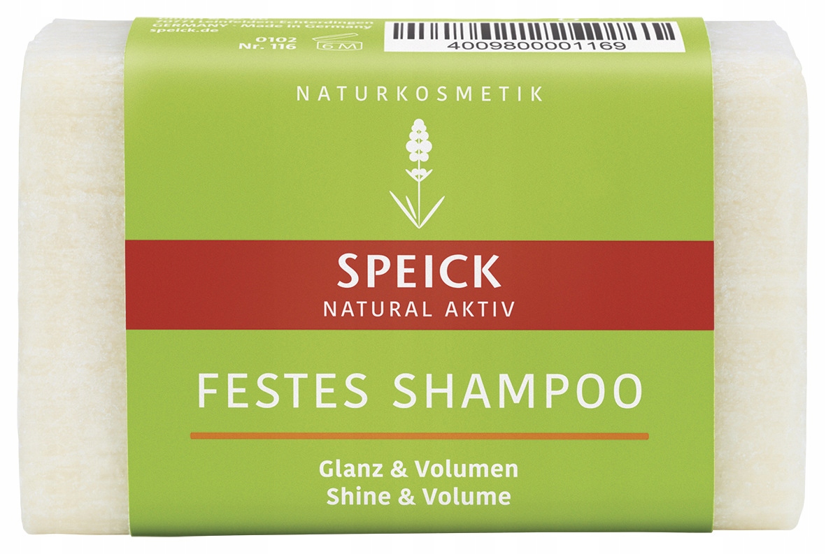 Speick Prírodný šampón v kocke Shine&Volume 100g 116