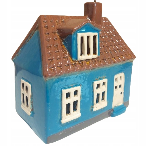 DOMEK DOM CERAMICZNY ŚWIECZNIK LAMPION KAMIENICZKA TEE LIGHT NA PREZENT